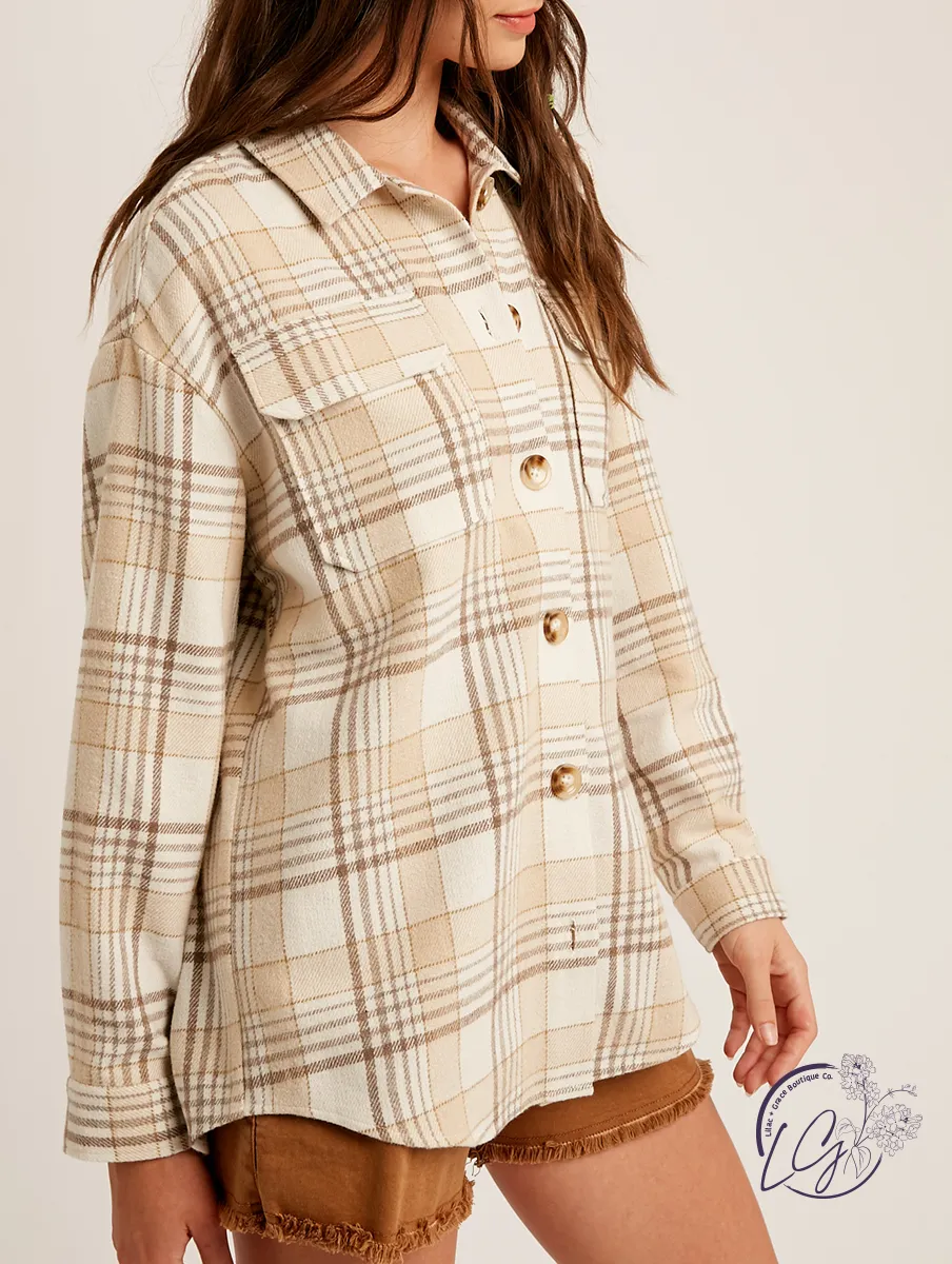 Above All Else Plaid Flannel Shacket