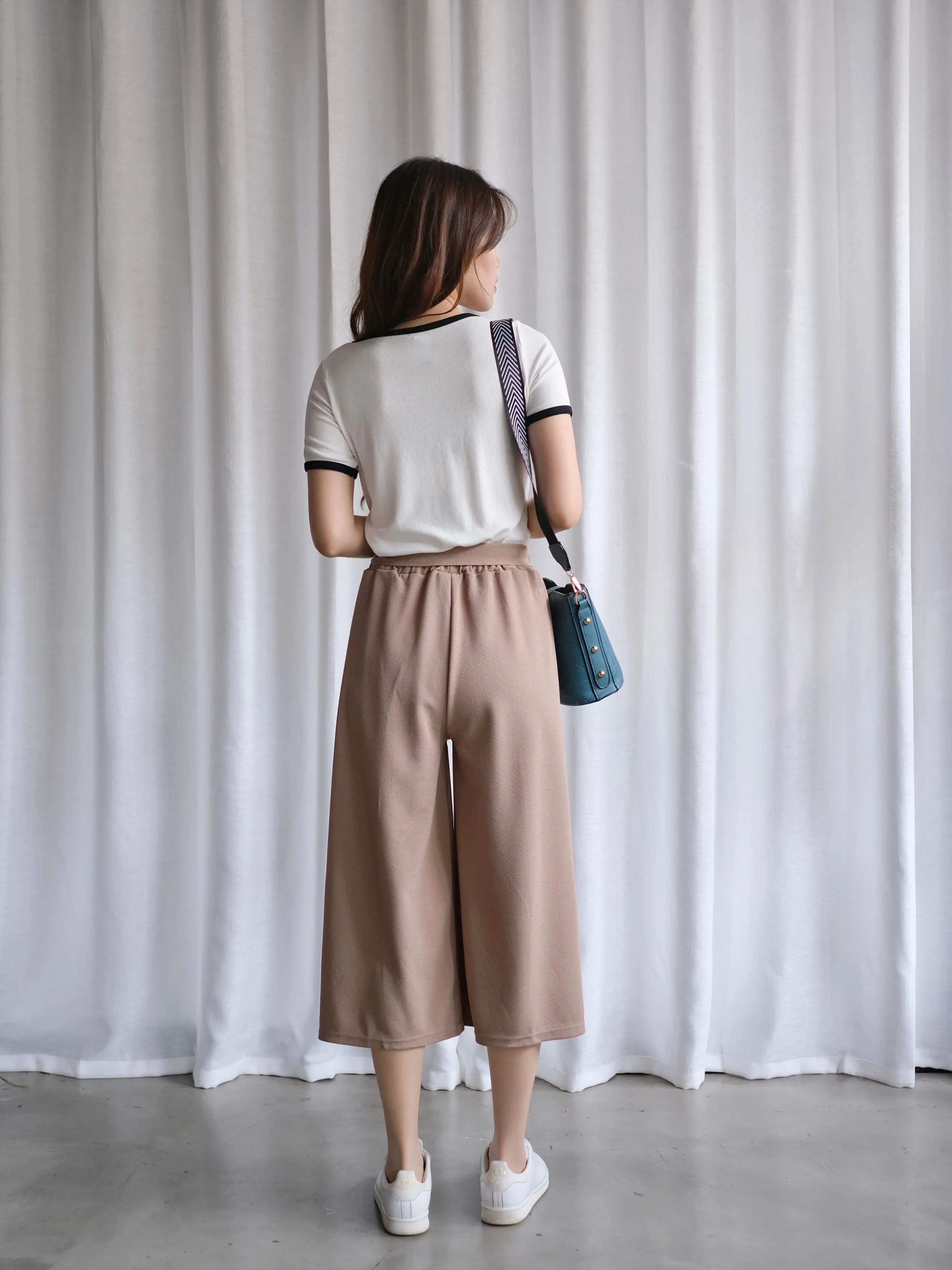 ACEWIN Basic Culottes with Tie-belt (Free Size) 501749