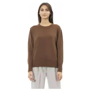 Alpha Studio Brown Cashmere Women Sweater