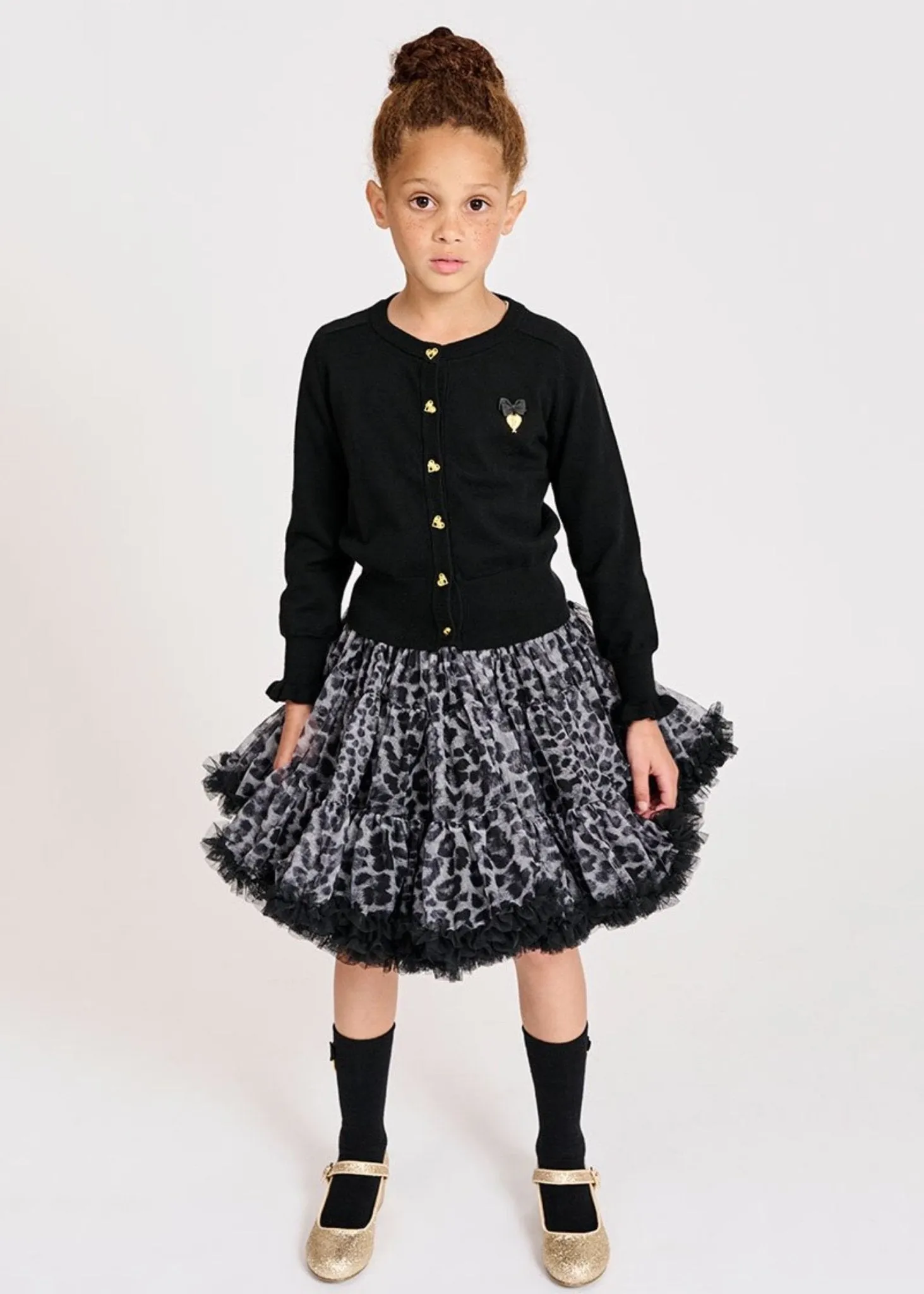 Angel's Face Girls Black Rita Wings Cardigan