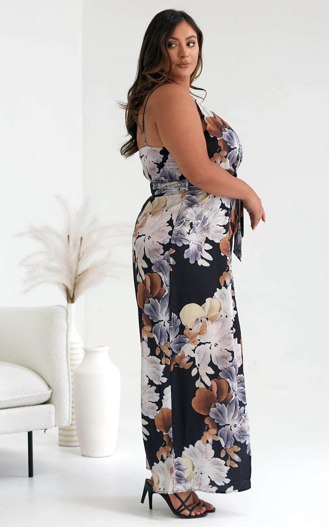 Ariana Jumpsuit - Multi Black Floral