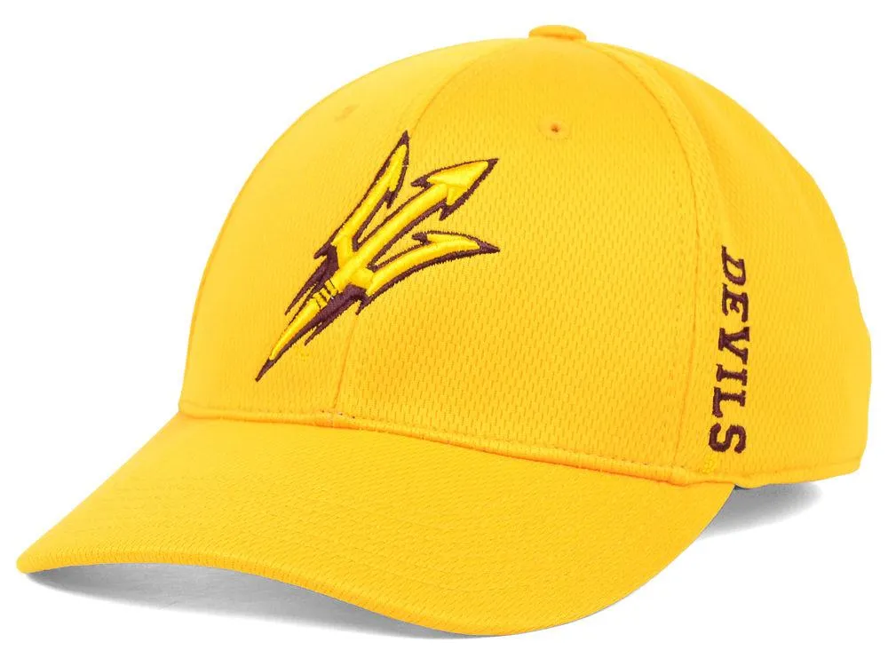 Arizona State Sun Devils TOW Gold Booster Memory Flexfit Structured Golf Hat Cap