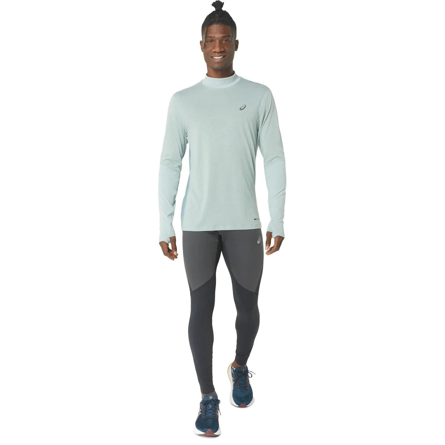 Asics Metarun Mock Long Sleeve Mens Top