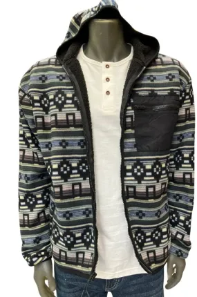 Aztec Sherpa Fleece Jacket