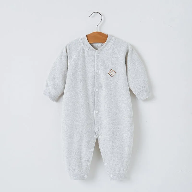 Baby's 100% Cotton Warm Cozy Jumpsuit (4 Colors)