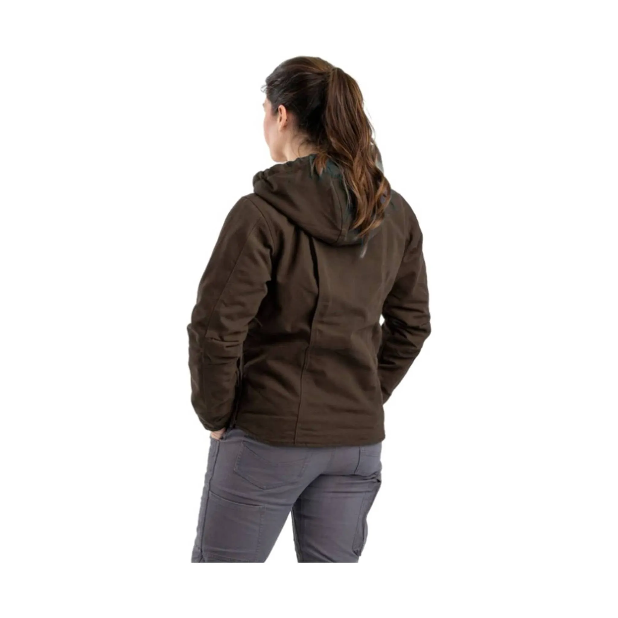 Berne Women's Sherpa-Lined Duck Hooded Jacket - Tuscan FINAL SALE