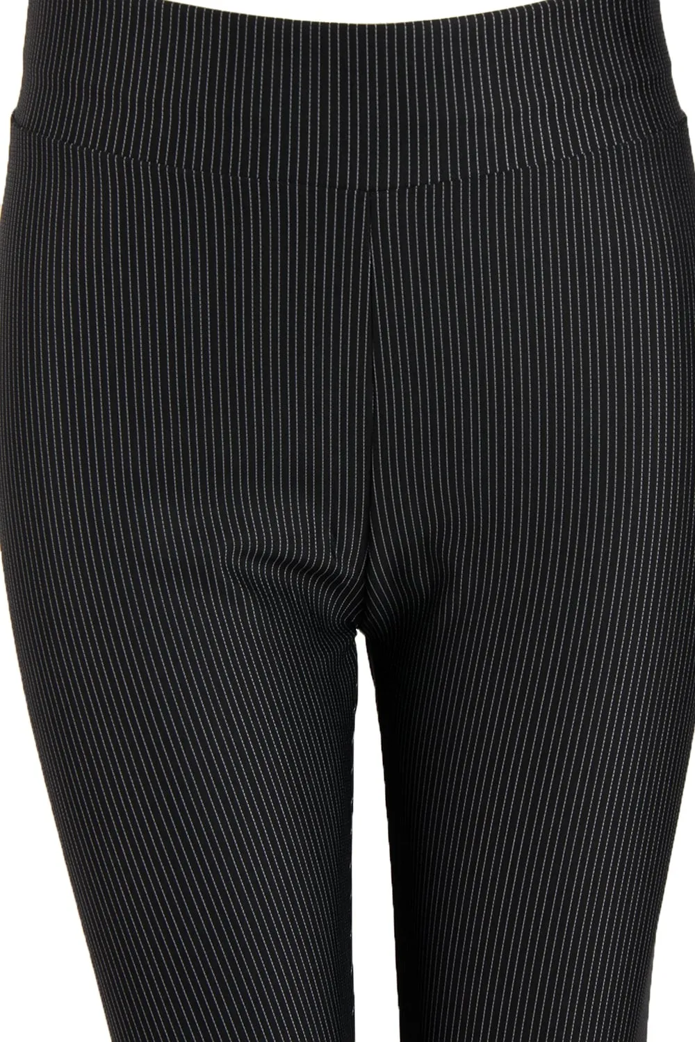 Black and White Pin Stripe High Waisted Skinny Legging