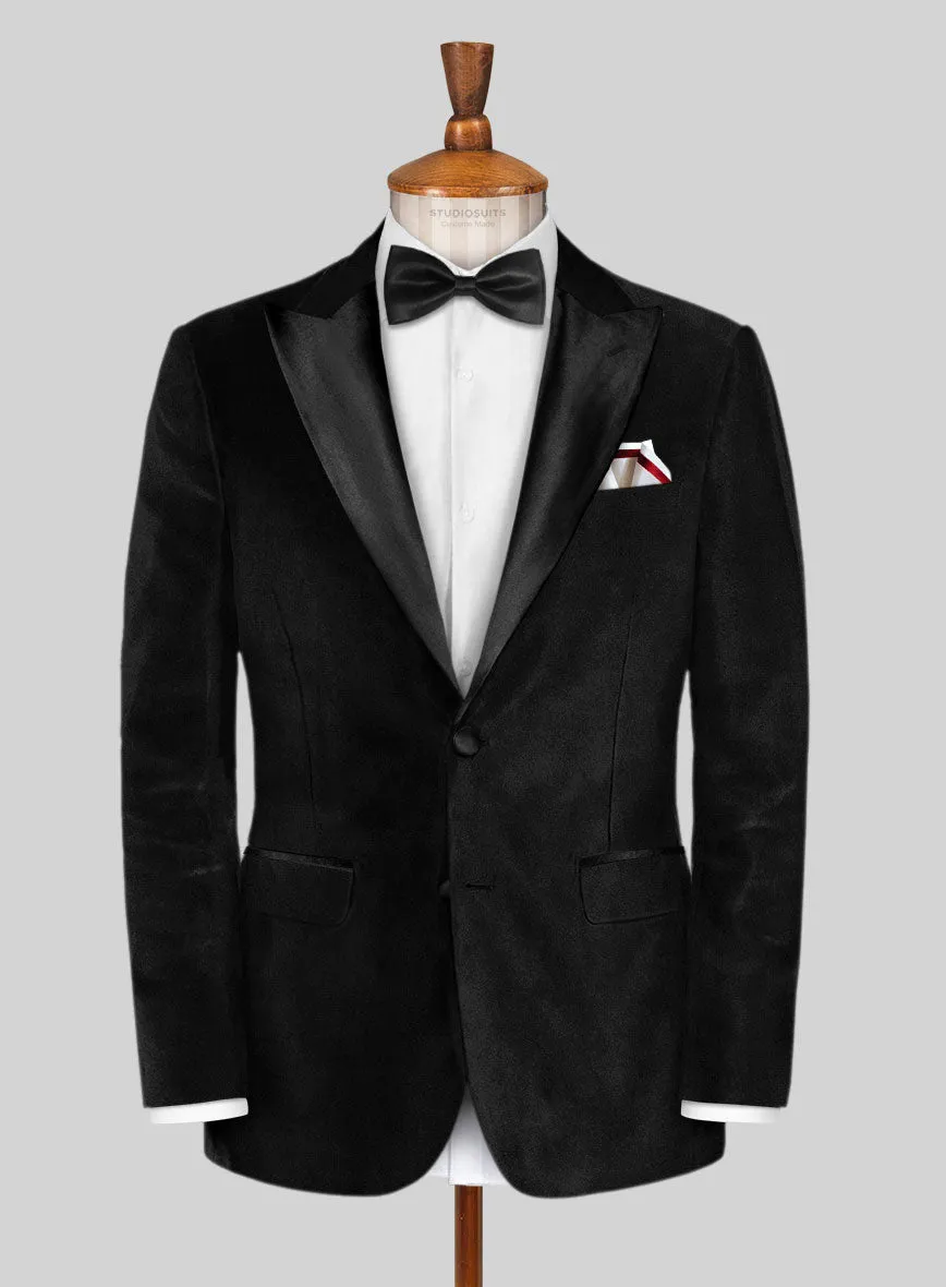 Black Velvet Tuxedo Suit