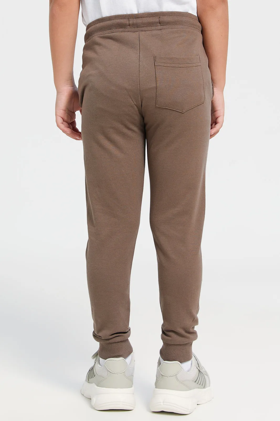 Boys Brown Jogger Pants