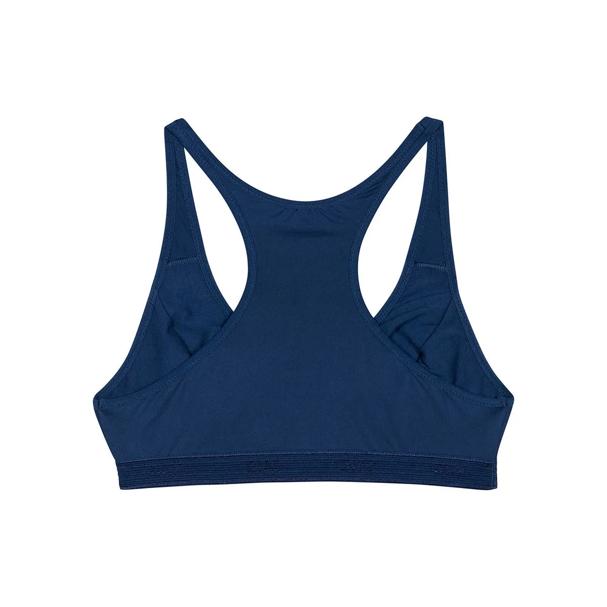 Brassière de sport triangle fille en microfibre Bleu Hussard Dim Micro