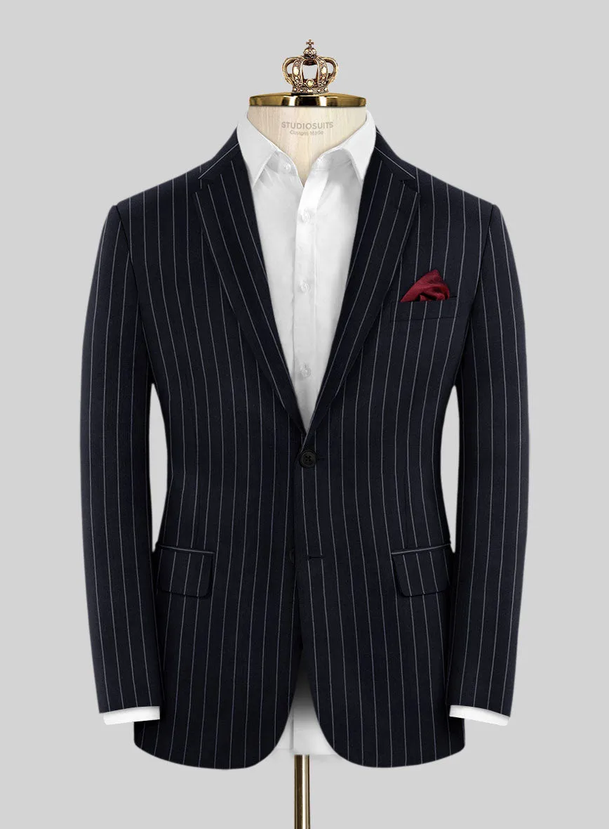 Bristol Deep Blue Rope Stripe Suit