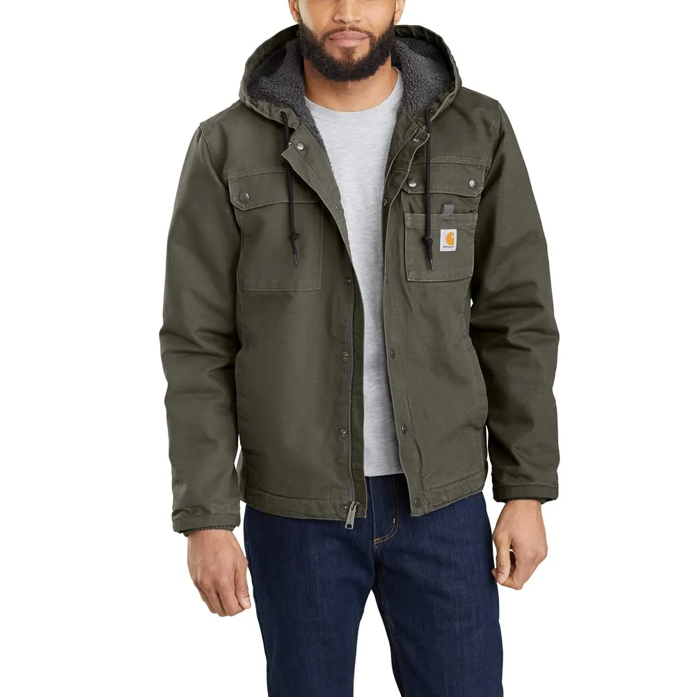 Carhartt 103826 Men's Relaxed Fit Washed Duck Sherpa-Lined Utility Jacket