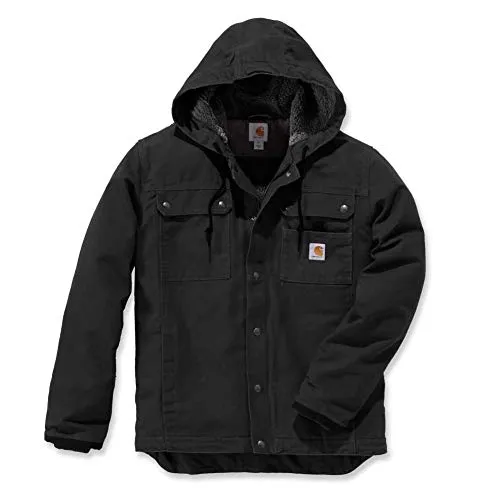 Carhartt 103826 Men's Relaxed Fit Washed Duck Sherpa-Lined Utility Jacket