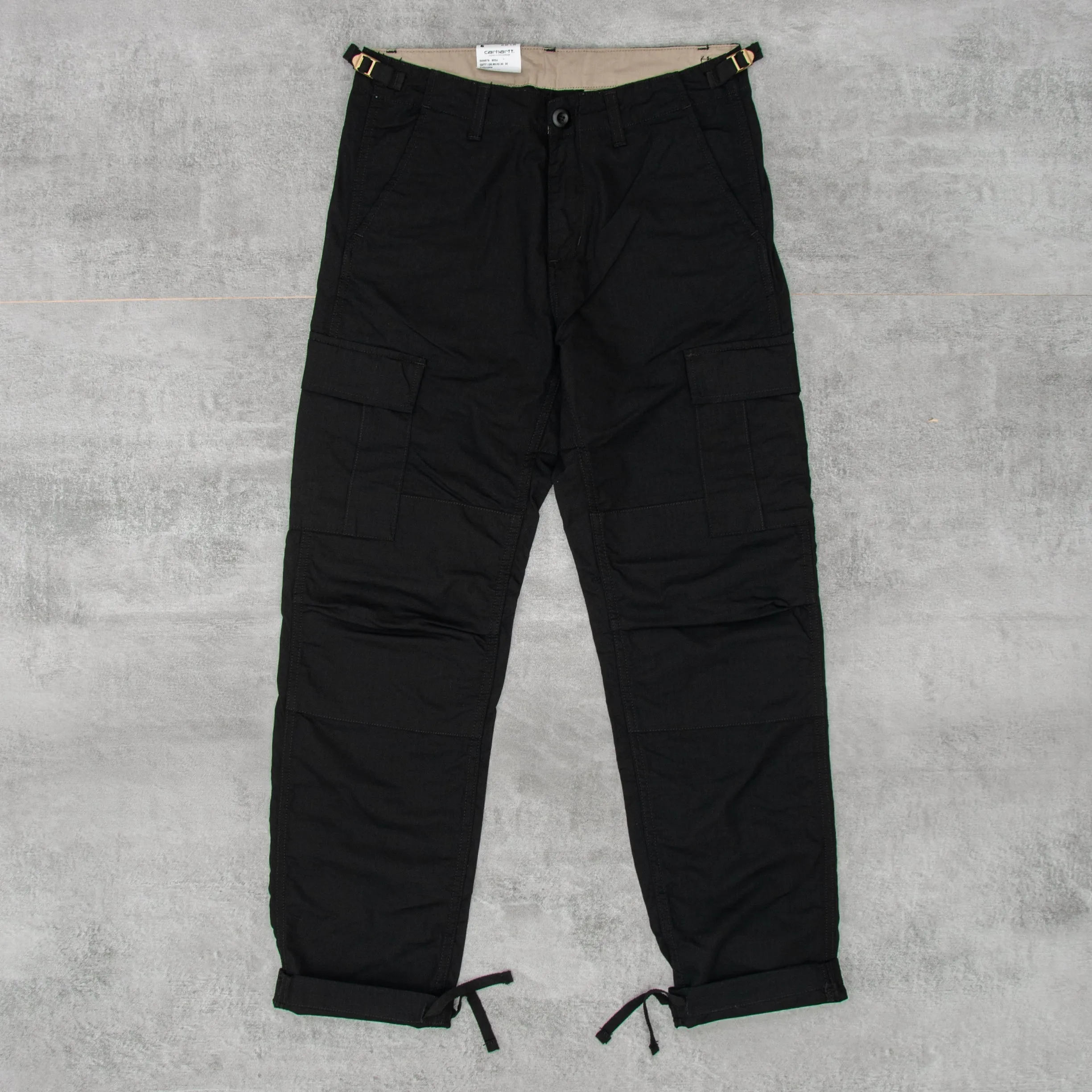 Carhartt WIP Aviation Cargo Pant - Black Rinsed