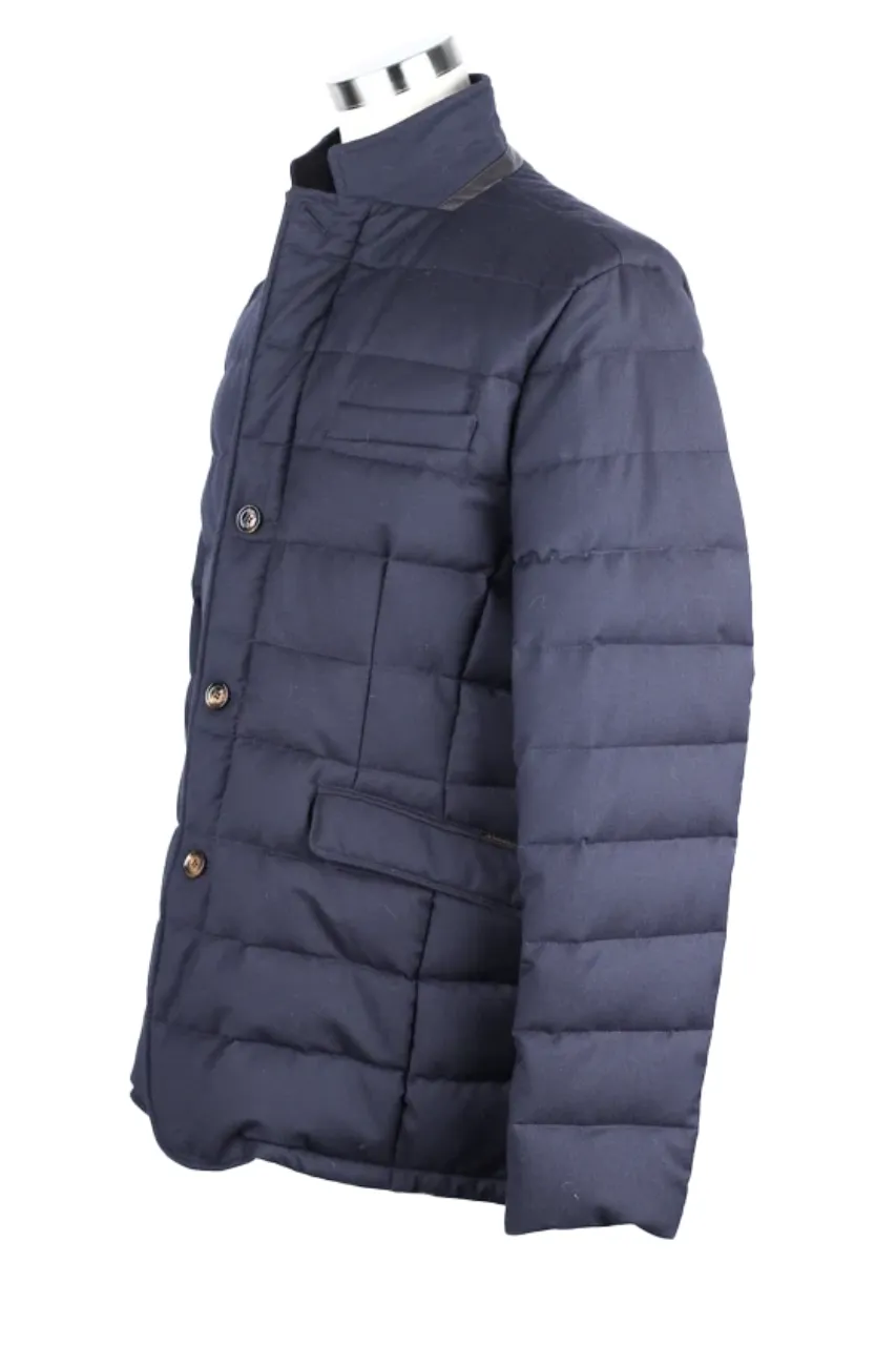 Cashmere Wool Blend Puffer Jacket