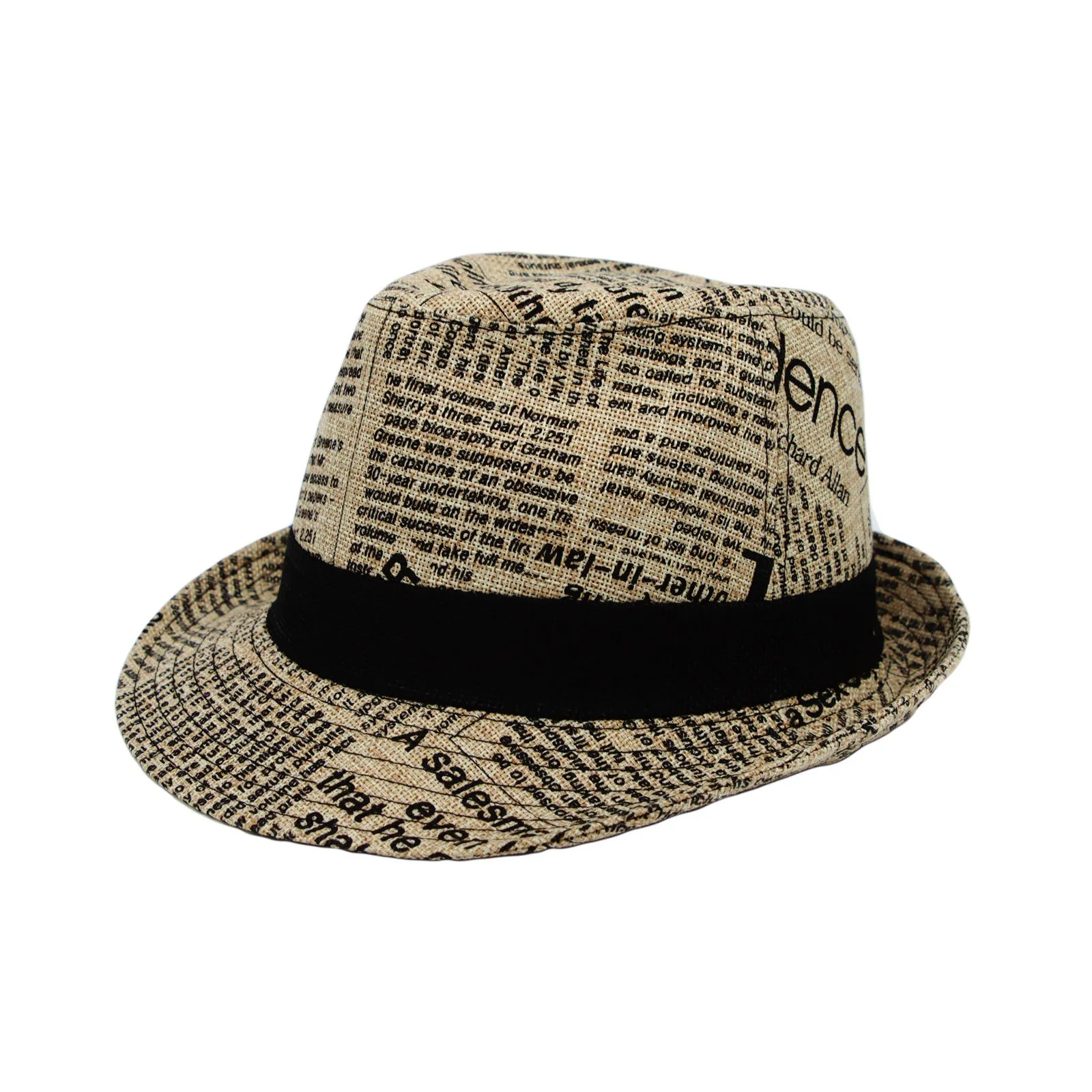 Cotton Fedora Hat Cool Structured Gangster Trilby Band DW61204