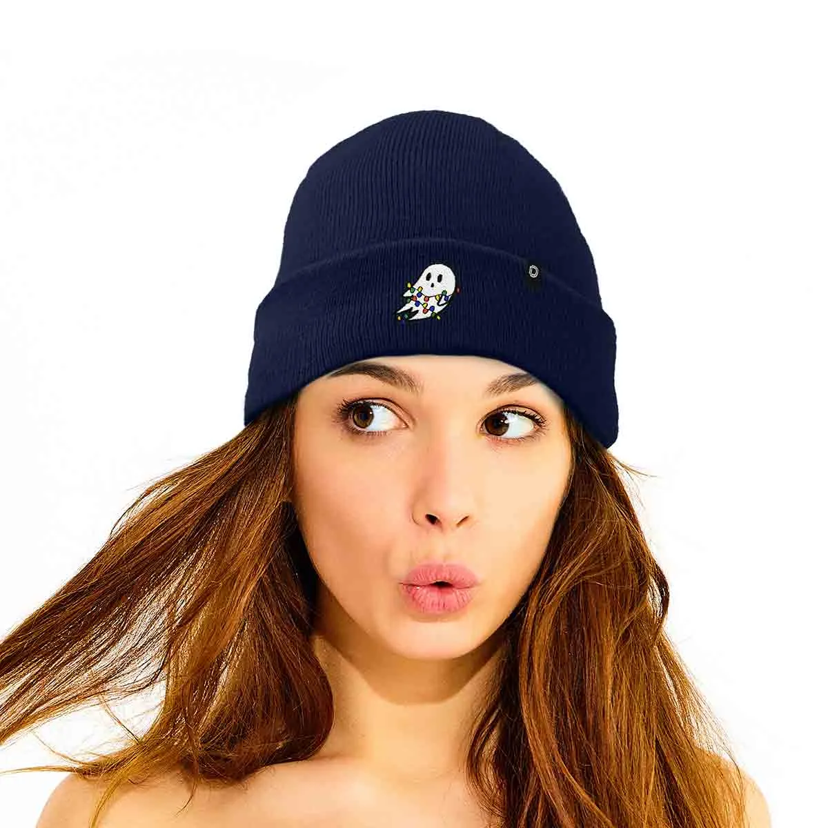 Dalix Christmas Lights Ghost Beanie