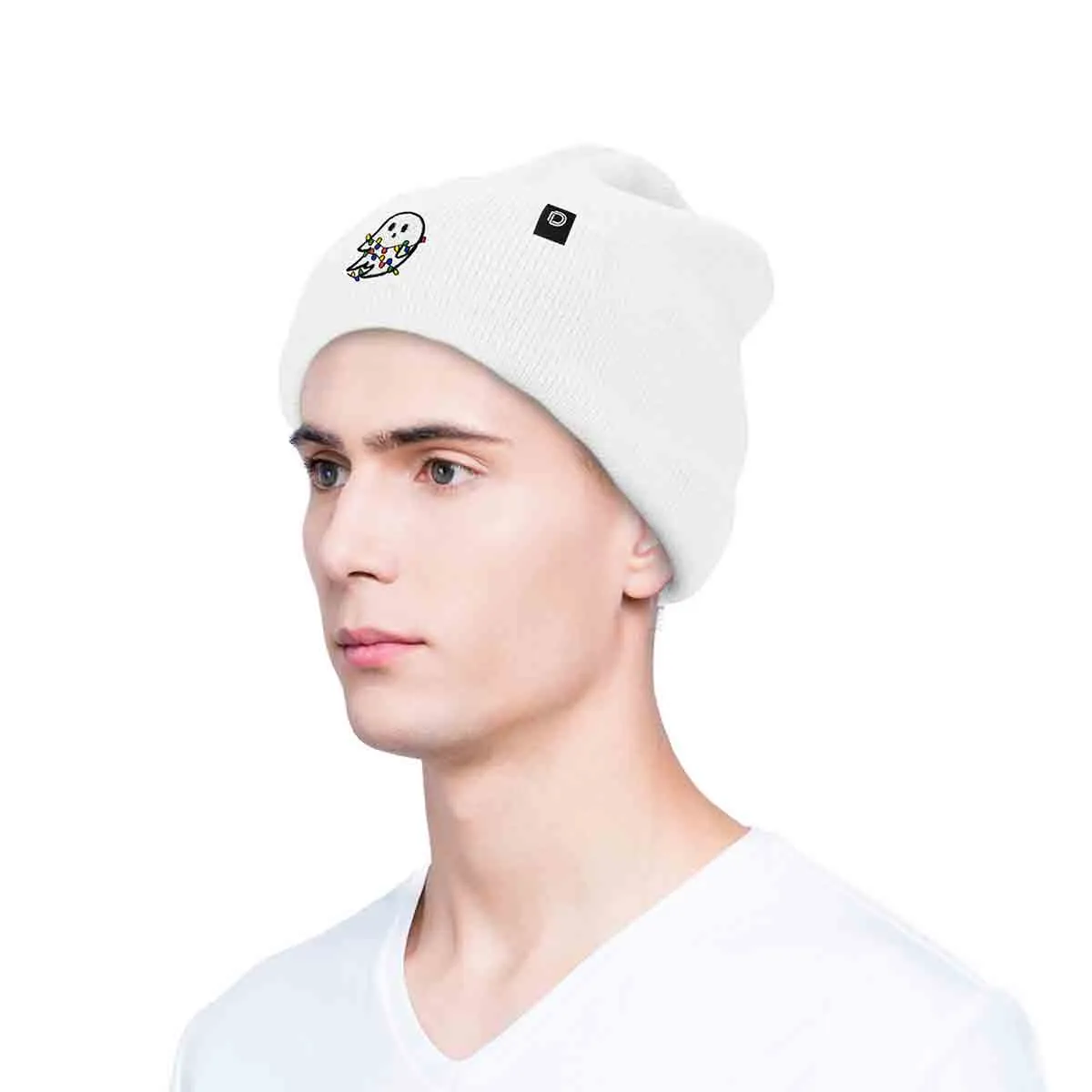 Dalix Christmas Lights Ghost Beanie