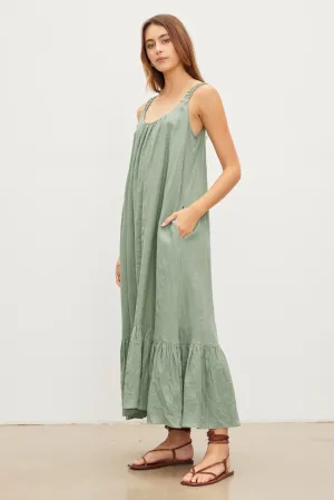 Elara | Woven Linen Dress