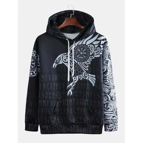 Ethnic Eagle Character Hoodies