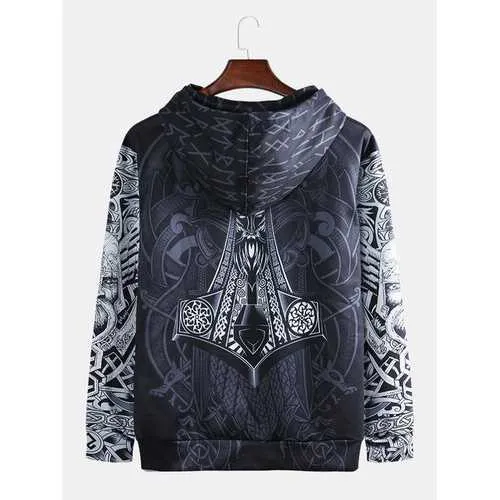 Ethnic Eagle Character Hoodies