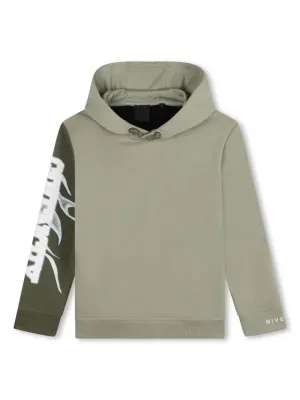 Green Black Mini Me Tricolor Hoodie