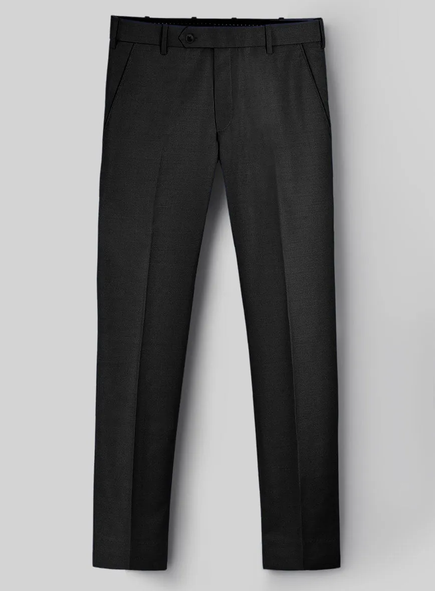 Hardy Minnis Black Twill Wool Suit