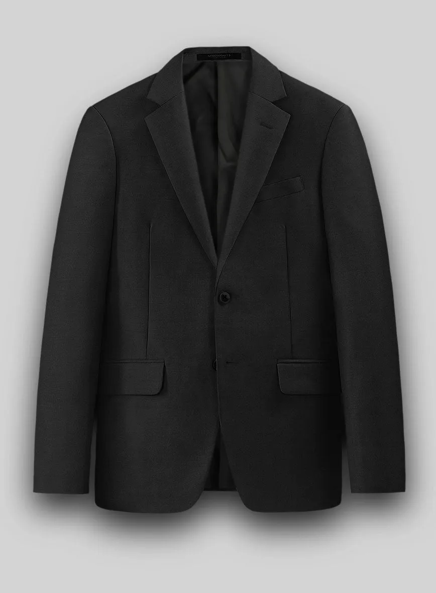 Hardy Minnis Black Twill Wool Suit