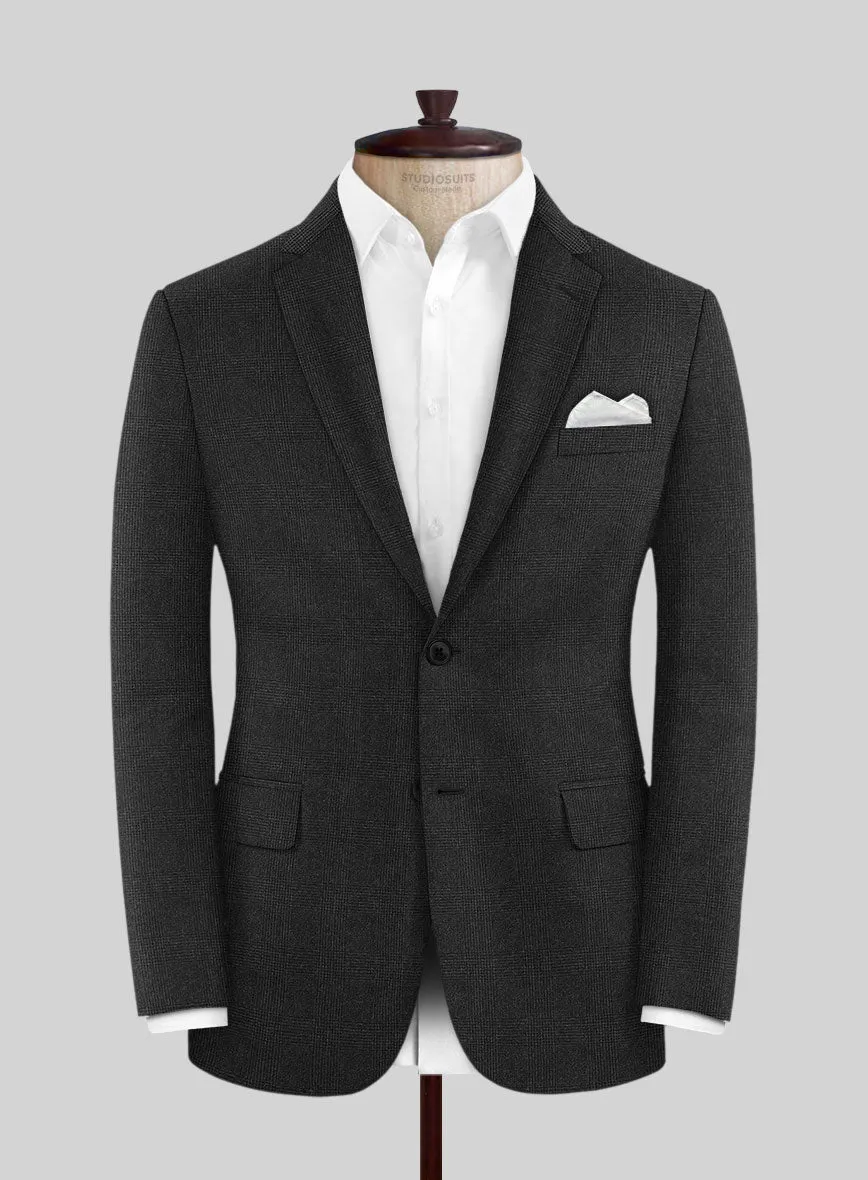 Hardy Minnis Charcoal Glen Wool Suit