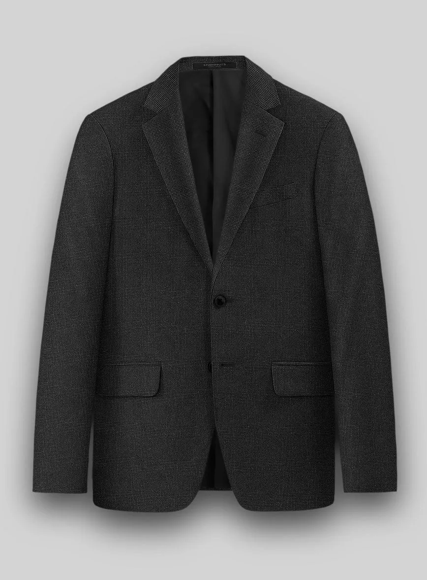 Hardy Minnis Charcoal Glen Wool Suit