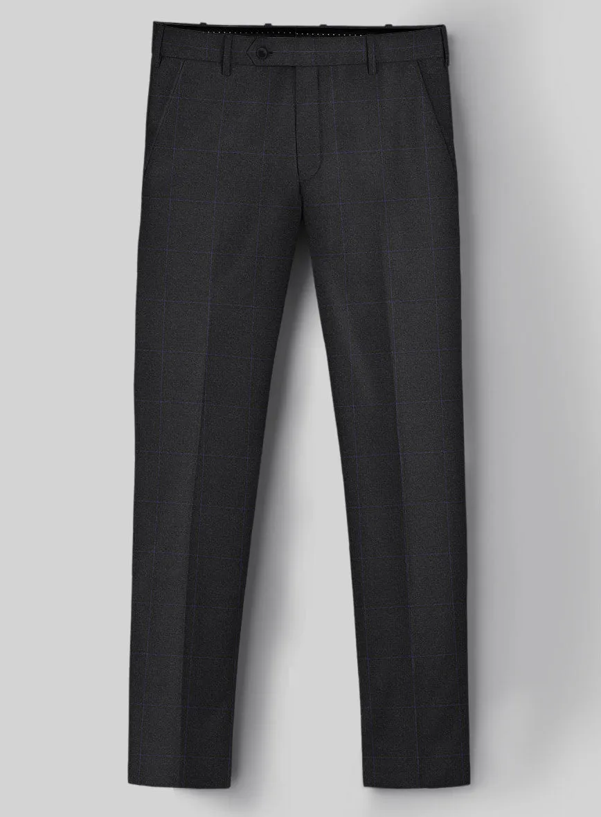 Hardy Minnis Pane Charcoal Wool Suit