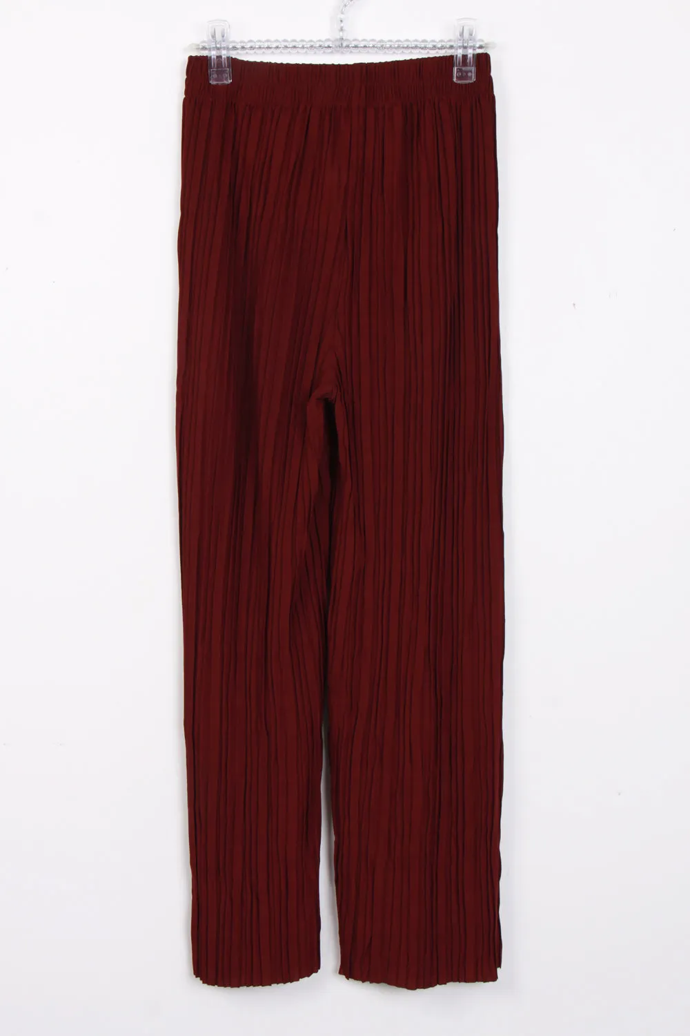 High Waist Elasticated Pleated Culotte Trouser