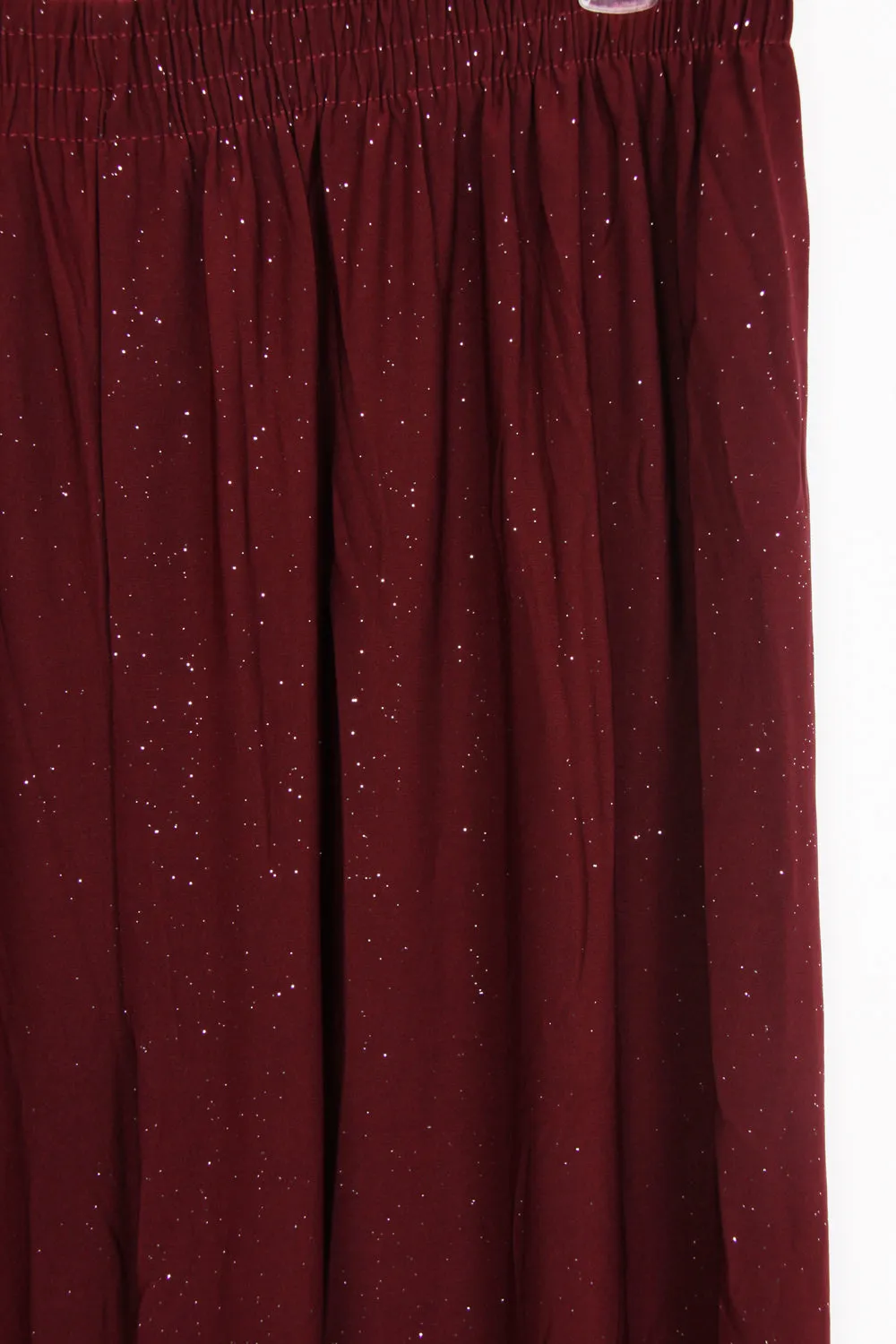 High Waist Sparkly Full Length Wide Leg Culotte Trouser