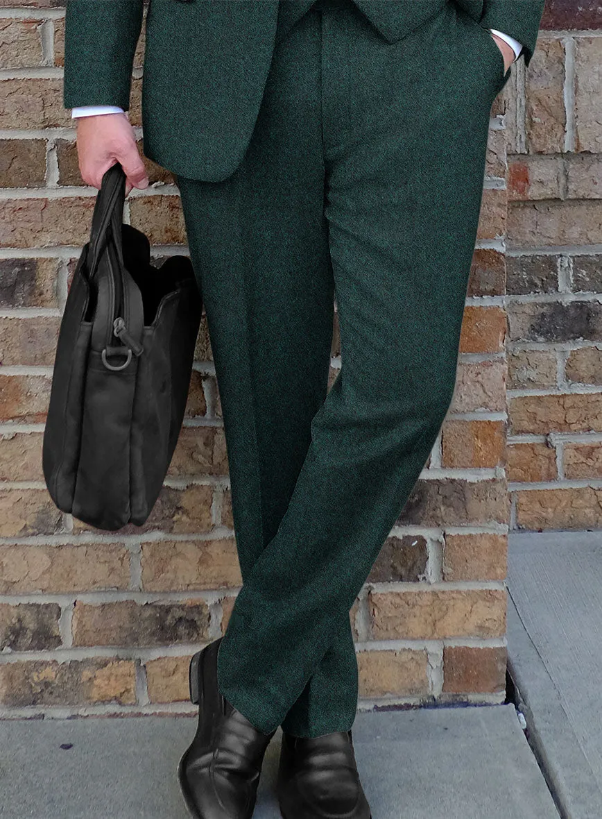 Highlander Melange Green Tweed Pants