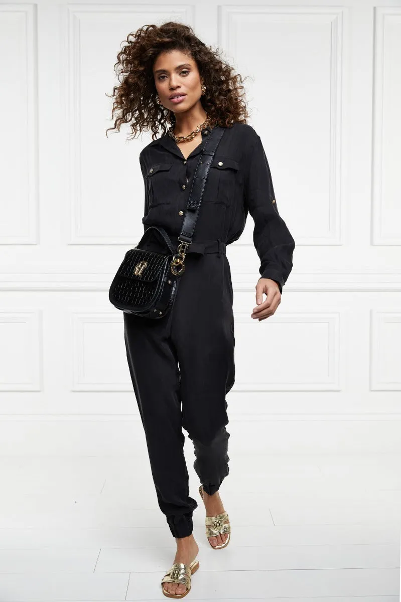 Holland Cooper Utility Jumpsuit in Black