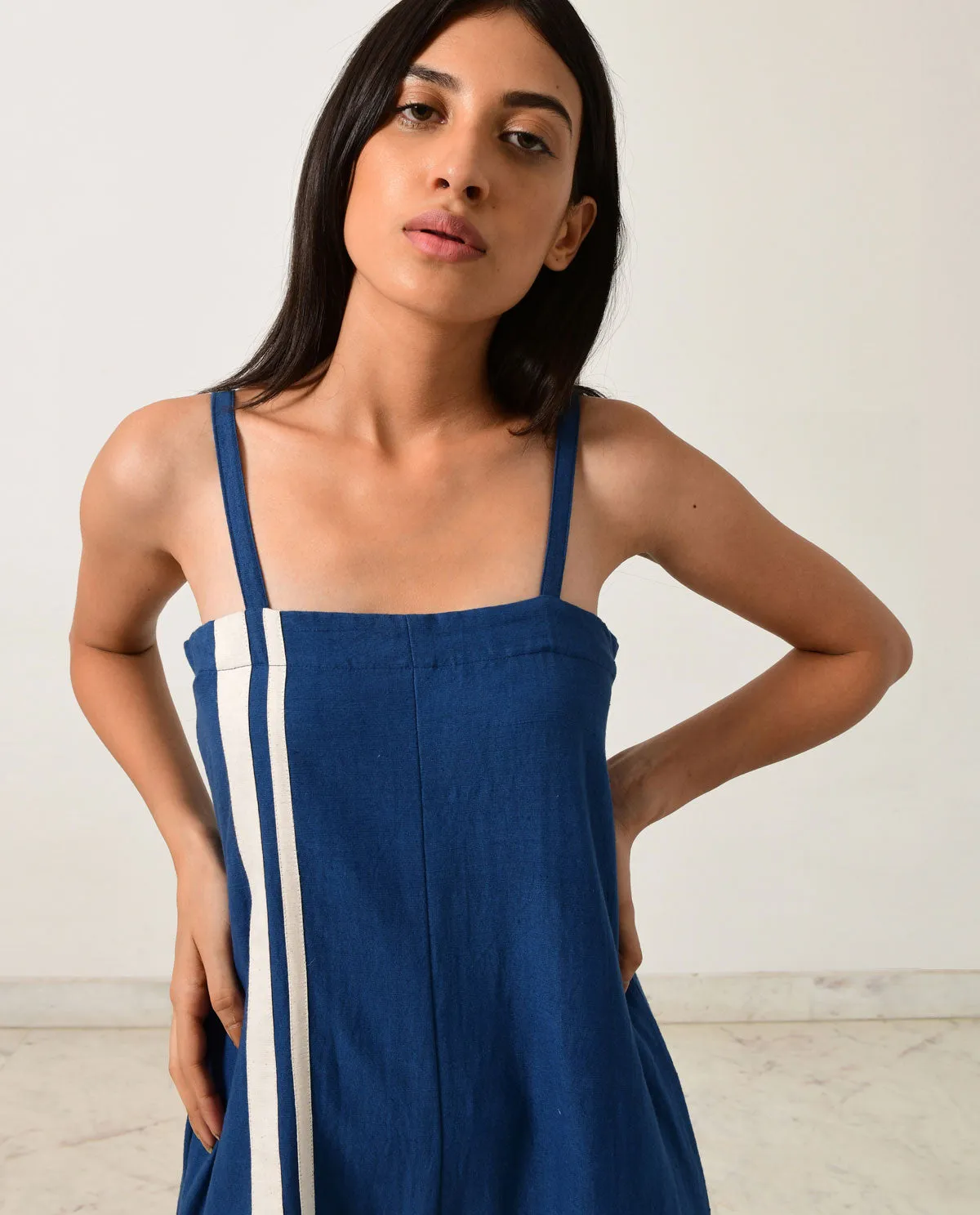 INDIGO STRAPPY JUMPSUIT