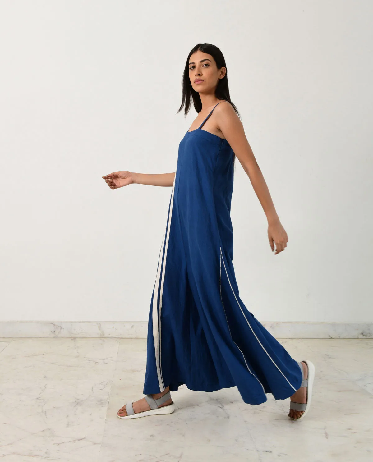 INDIGO STRAPPY JUMPSUIT