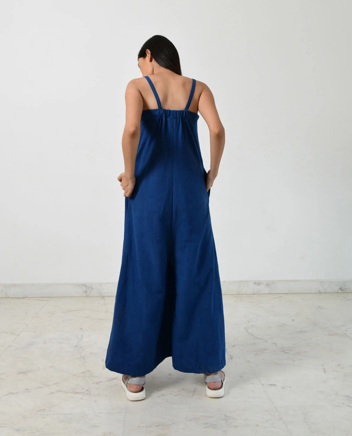 INDIGO STRAPPY JUMPSUIT