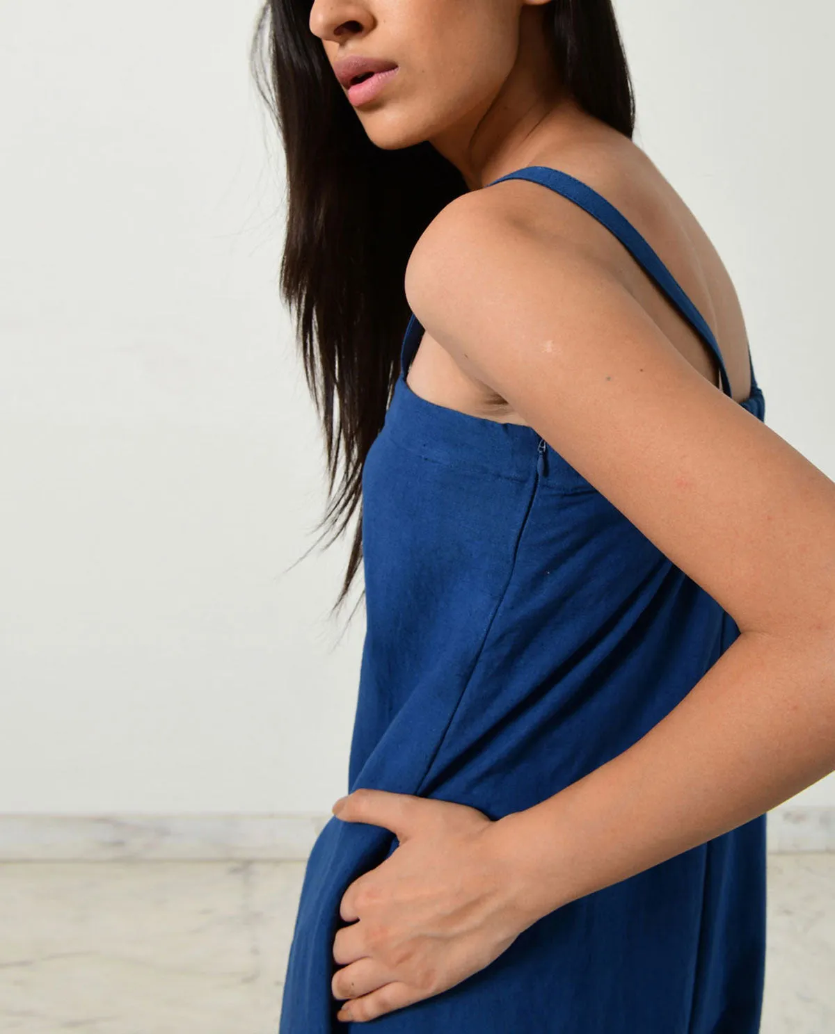 INDIGO STRAPPY JUMPSUIT