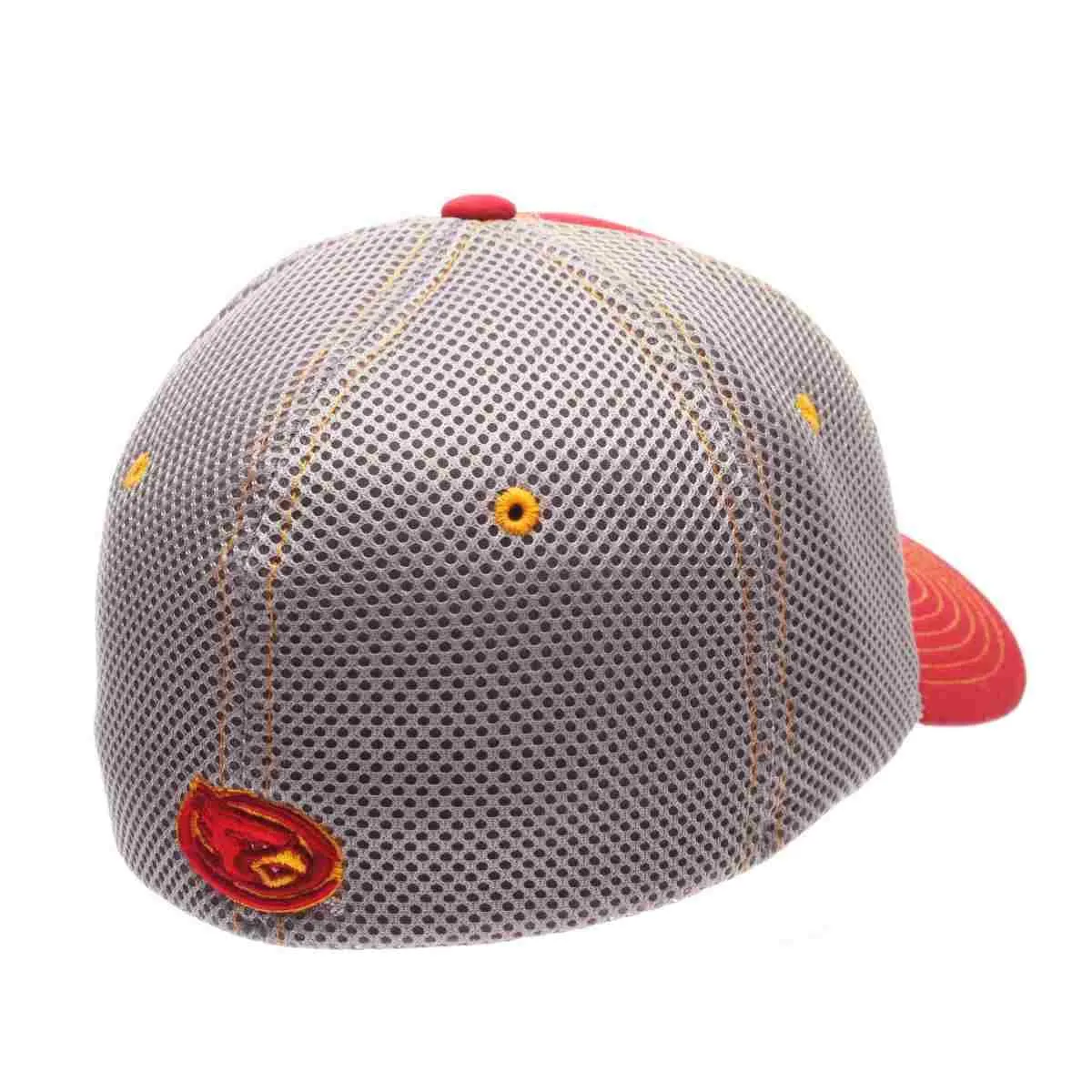 Iowa State Cyclones Zephyr Pregame Black Gold Stretch Fit Structured Hat Cap