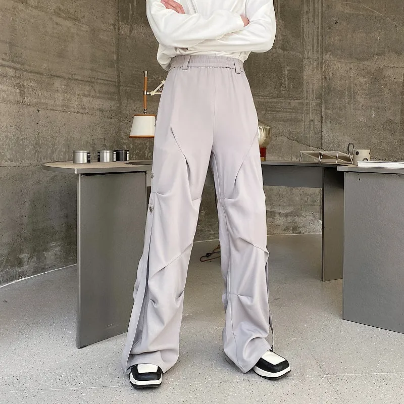 Irregular Wrinkled Cargo Trousers