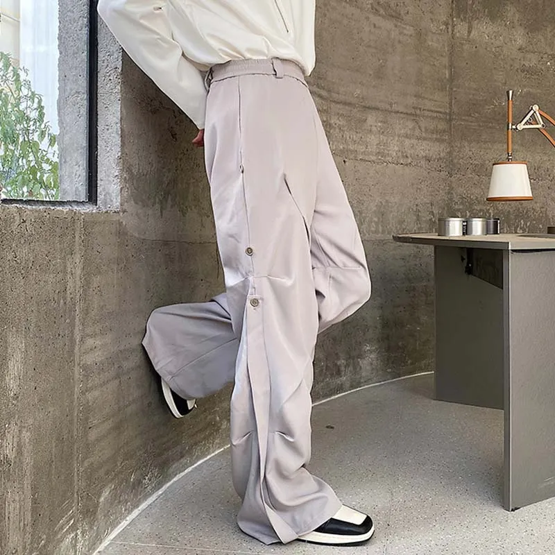 Irregular Wrinkled Cargo Trousers