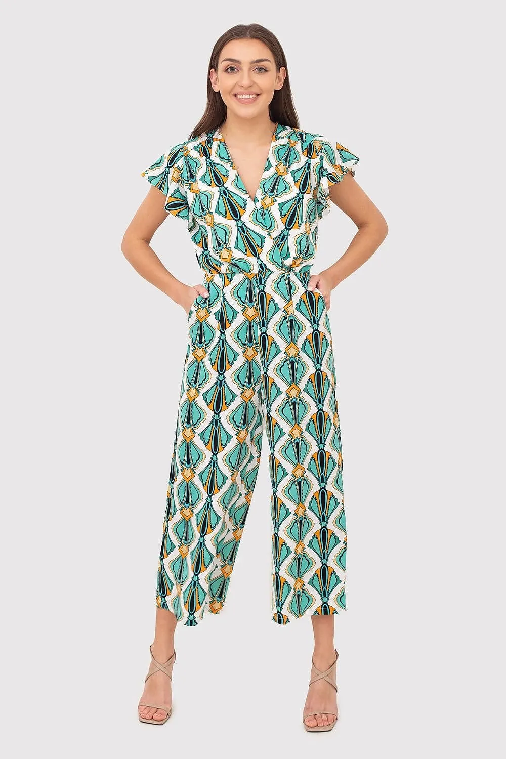 Island Breeze V-Neck Jumpsuit