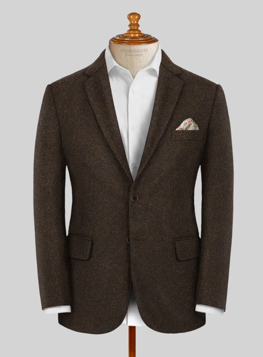 Italian Highlander Dark Brown Tweed Suit