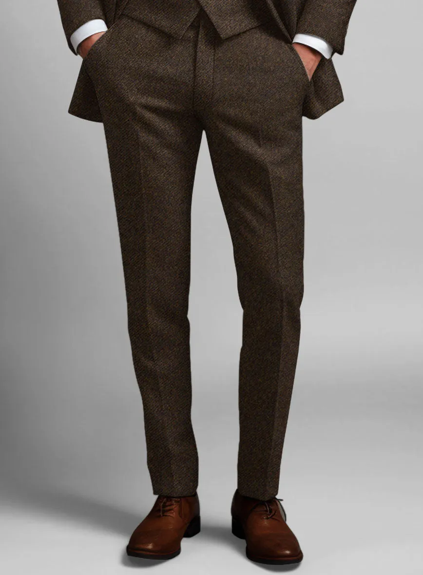 Italian Highlander Dark Brown Tweed Suit