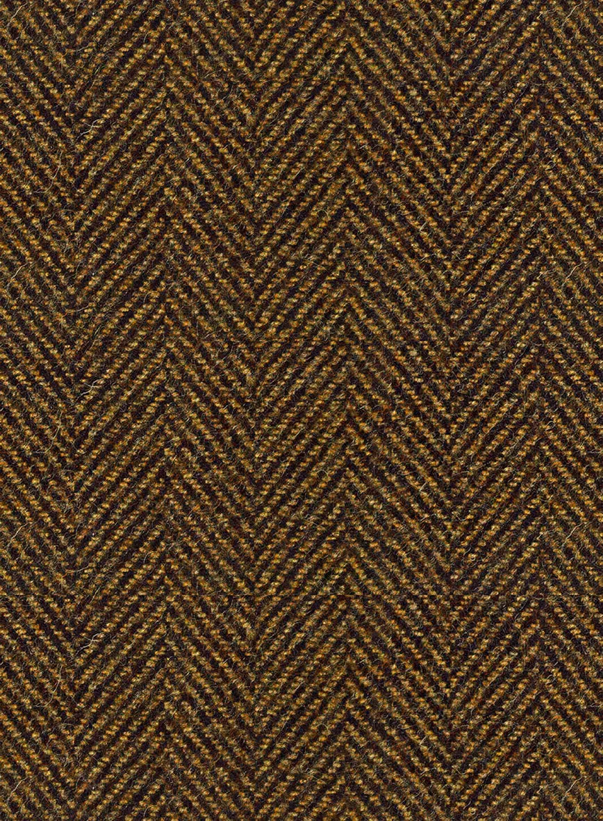 Italian Highlander Mustard Herringbone Tweed Suit