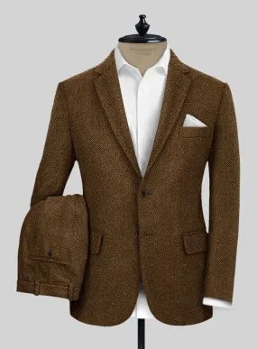 Italian Highlander Mustard Herringbone Tweed Suit