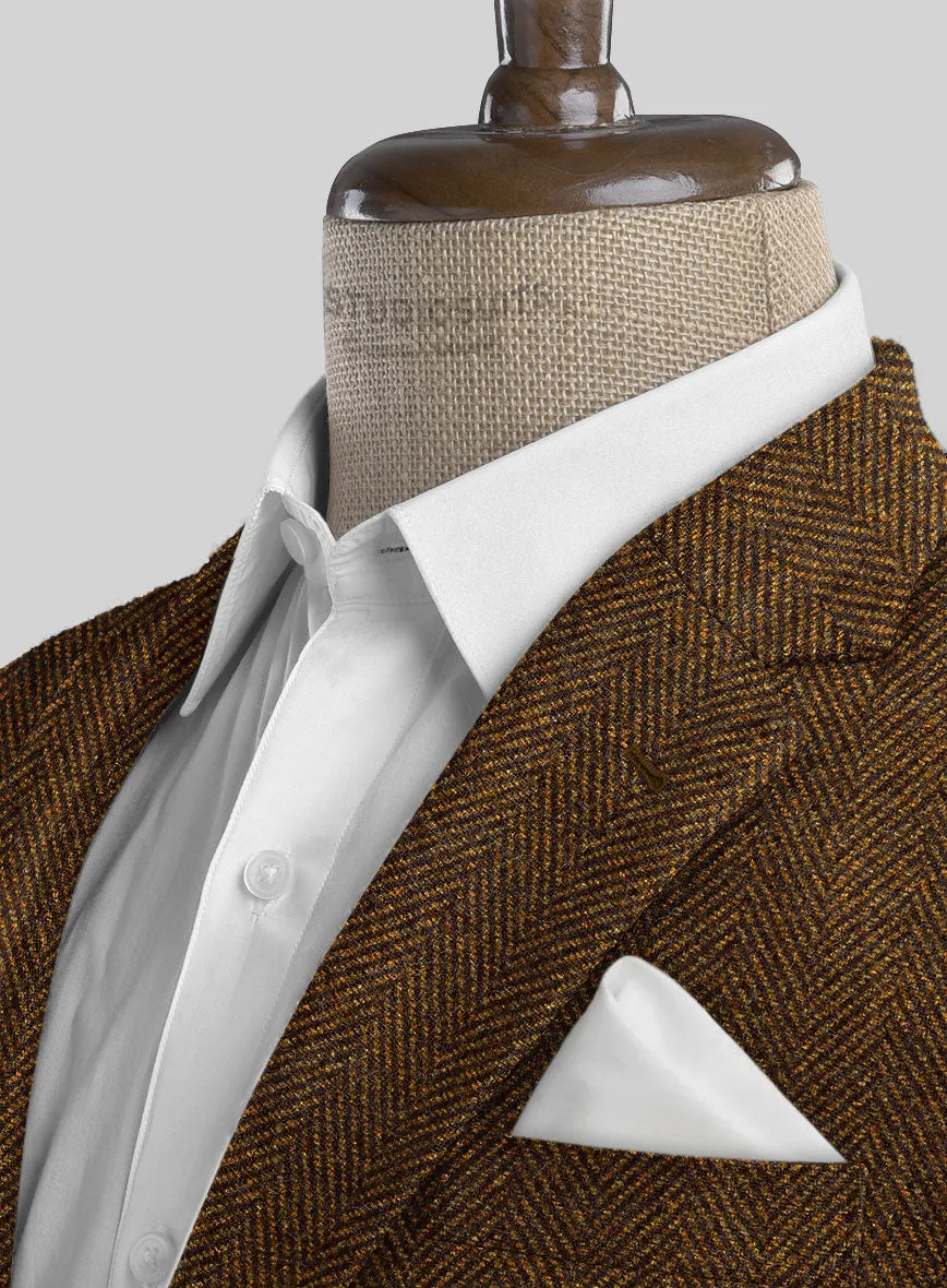 Italian Highlander Mustard Herringbone Tweed Suit