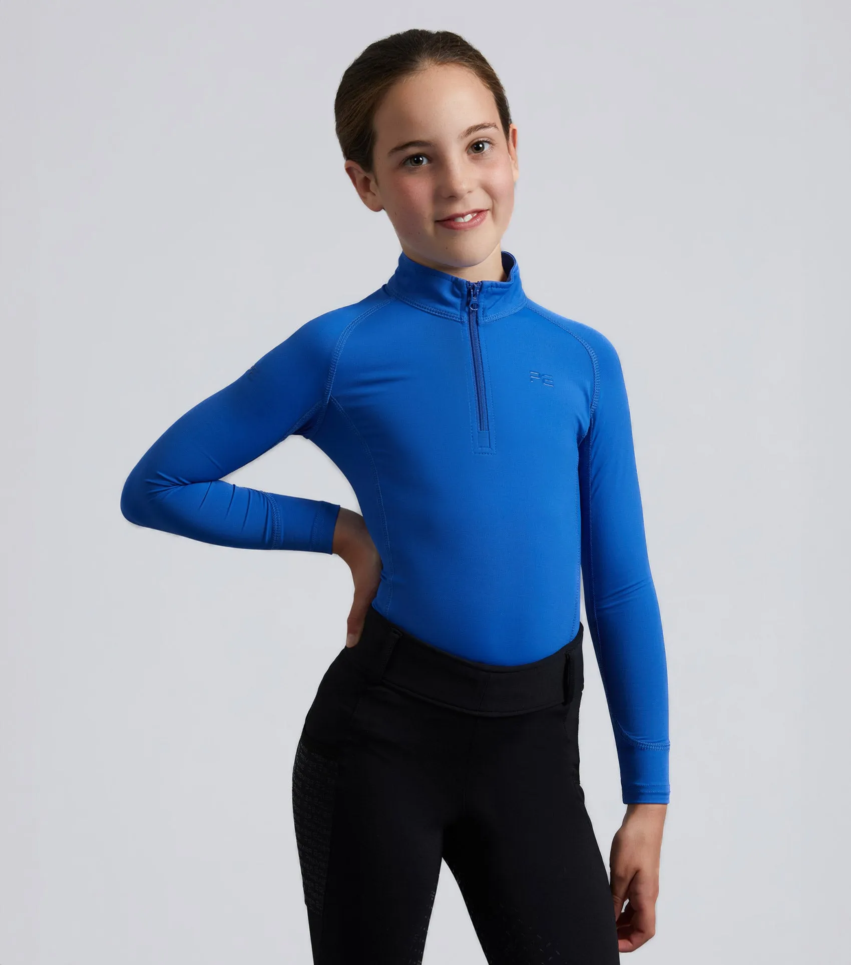 Junior Ombretta Technical Riding Top Royal Blue