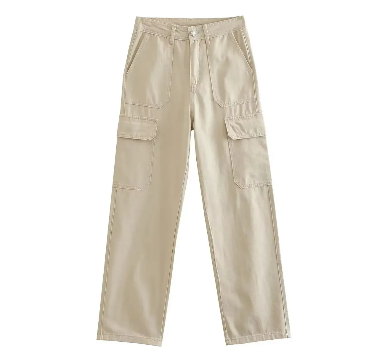 Kaki cargo pants